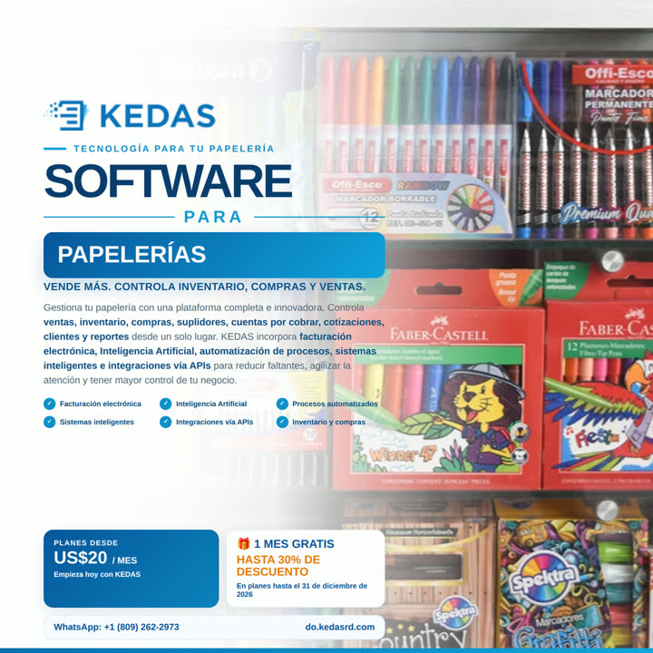 Software KEDAS para Papelerías