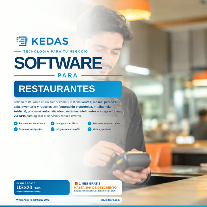Software KEDAS para Restaurantes
